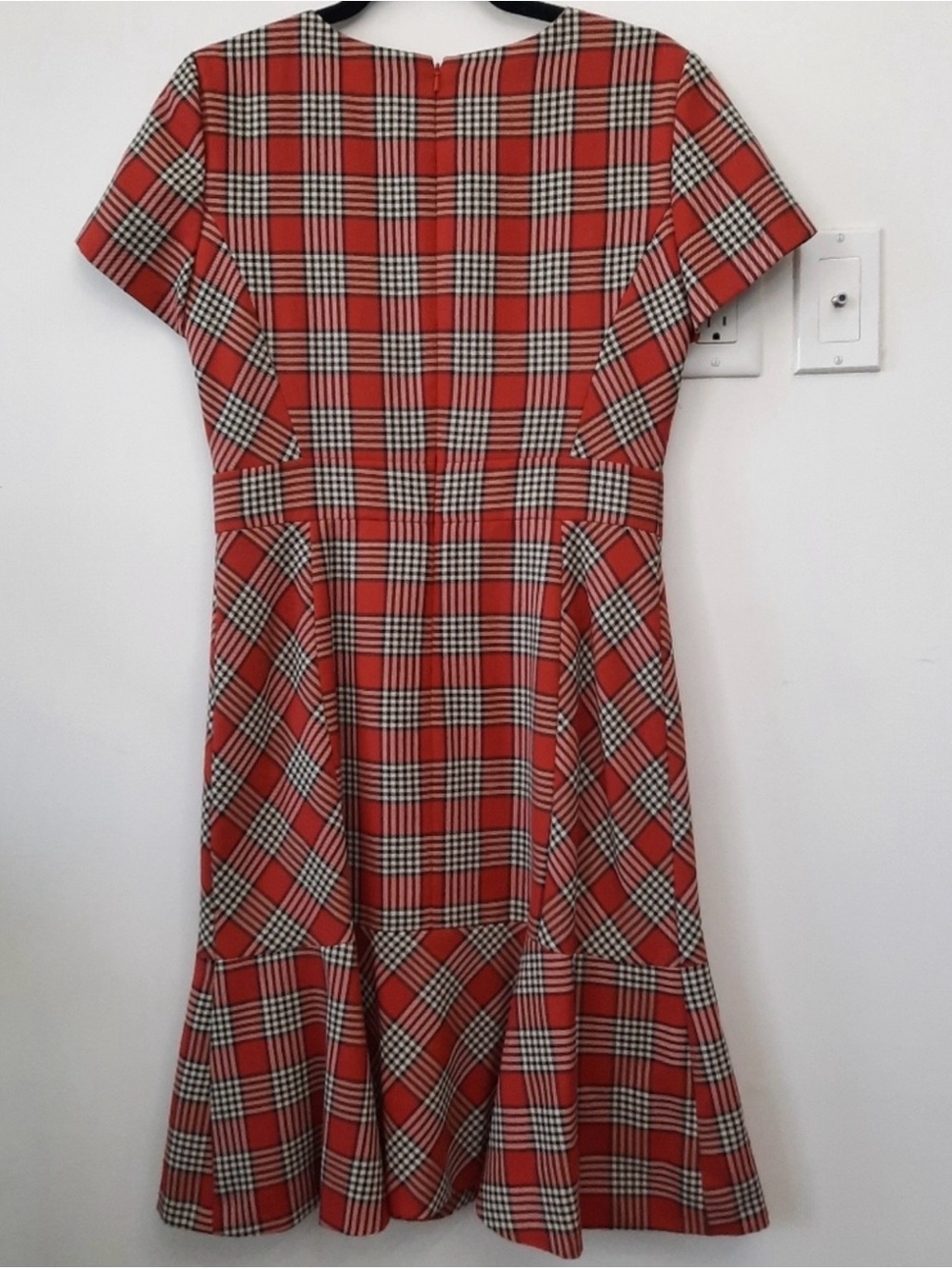 Brooks Brothers Plaid Flounce Hem Dress - Picture 7 of 15